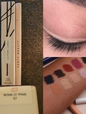🦩Eye Need🦩BNIB Fenty Fullsize 07 WINK O' PINK Fine Linez Gel Eye Pencil!$26Ret